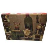 Holiday by Kirkland’s 5-Piece Wine Accessory Gift Set – Santa, Reindeer & Snowman