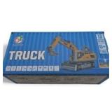 Remote Control Alloy Spray Excavator Truck – 13 Channel 2.4GHz RC Construction Toy New in Box