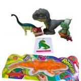 Dinosaur Toy Lot with Yoshi, T-Rex Ornament & Reptile Figures
