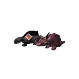 Earthzone & Zovies Dinosaur Plush Lot - Metallic Dimetrodon & Triceratops