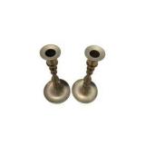 Brass Tone Seashell Decor Set - Candle Holders, Tray & Shell Pieces