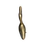 Pair of Brass Goose / Duck Figurines - Vintage Brass Bird Decor