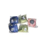 Inflatable Travel Neck Pillow Green Blue and Pink  Cartoon Pattern with Built-In Hand Pump