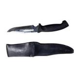 Maxam Skinner Fixed Blade Knife w/ Black Sheath – Surgical Stainless