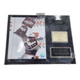 Dale Earnhardt “The Intimidator” Racing Tire Plaque - Big Apple Card Company NASCAR Memorabilia