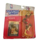 Kenner Starting Lineup Akeem Olajuwon Houston Rockets 1988 VTG NBA Figure