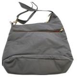 Travelon Anti-Theft Signature 3 Compartment Crossbody Hand Bag In Smoke Grey