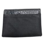 Buxton Bifold Card Holder Wallet Snap Closure Black And Gray