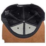 Minmesota Cirque Snapback Adjustable Hat Brown Suede And Black Crown