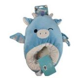 Squishmallows Plush Slippers Tatiana The Blue Dragon (Kids Size 2-3) NWT