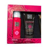 Rituals Ancient Beauty 4-Piece Travel Size Bath & Body Gift Set - Yogi Flow, Ayurveda Scrub, Shampoo, Body Cream