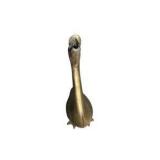 Pair of Brass Goose / Duck Figurines - Vintage Brass Bird Decor