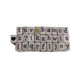 Alphabet Wood Rubber Stamp Set with Heart & Symbol Stamps