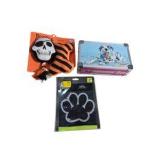 Boots & Barkley Halloween Dog Toys, Vaultz Dog Lock Box & Paw Print Auto Decal