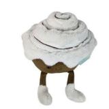 Play Right Hug Me Cinnamon Roll Plush 10" NWT