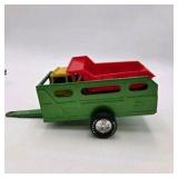 Vintage Hubley Kiddie Toy Diecast Metal Dump Truck & Ny-Lint Cattle Trailer