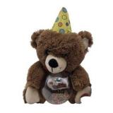 Lot of 2 Plush Teddy Bears – Animated Singing Birthday Bear & Prestige Black Bear