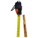 Handcrafted Wooden Walking Stick Cane With Feather Accent - Approx. 46 Inch