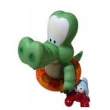 Dinosaur Toy Lot with Yoshi, T-Rex Ornament & Reptile Figures
