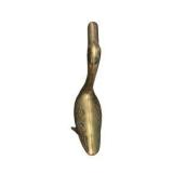 Pair of Brass Goose / Duck Figurines - Vintage Brass Bird Decor