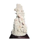 G. Armani Nativity Figurine Holy Family Angels on Wood Base – Florence Italy