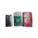 Lot of 5 Vintage Pocket Lighters – R.J. Popham, Oxford, United Family Life & Assorted Designs