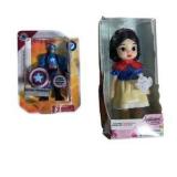 Mixed Novelty Toy Lot - Disney Animators Snow White, Captain America, Iwako Eraser, Bunch O Balloons & Extra Gooey Gum