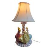 Disney Princess Table Lamp - Belle, Aurora & Cinderella Figurine Base, Tested Working