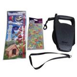 Flexi Professional Retractable Dog Leash Lot - Made in Germany, Dog Accessory Set & Dinosaur Stickers