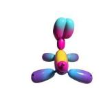 Squeakee Balloon Dog Electronic Toy - Colorful Interactive Dog