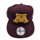 NCAA Minnesota Gophers Fan Apparel Lot Strap Back Winter Hat And Face Wrap
