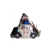 Midwest Importers Christmas Ornaments Lot – Santa Cat/Dog, K-9 Police Car & Cat Ornament