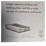 OXO SoftWorks Foldaway Dish Rack Stainless Steel Compact Kitchen Drying Rack