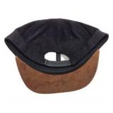 Minmesota Cirque Snapback Adjustable Hat Brown Suede And Black Crown
