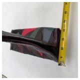 Lot of 5 Patchwork Leather Tote Bag Multi Color Zigzag Stitch Shoulder Bag Boho Purse