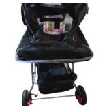 Frisco By Chewy Pet Stroller - Black Folding Dog/Cat Carrier Stroller