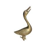 Pair of Brass Goose / Duck Figurines - Vintage Brass Bird Decor