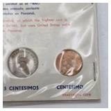 1966 Republic of Panama Coin Set With 40% Silver 1/2 Balboa