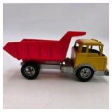 Vintage Hubley Kiddie Toy Diecast Metal Dump Truck & Ny-Lint Cattle Trailer