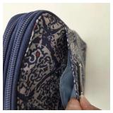 Baggallini Bryant Pouch Wristlet RFID Navy Blue Crossbody Travel Bag