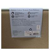 Mineral Spring Luxury Cotton Memory Foam Bathmat 24" x 36" Light Blue