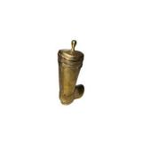 Vintage Brass Boot-Shaped Lidded Container / Decor