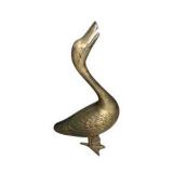 Pair of Brass Goose / Duck Figurines - Vintage Brass Bird Decor