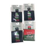 Holiday Party Lot – Stainless Steel Straws, Christmas Coasters & “Please Leave By 9” Banners