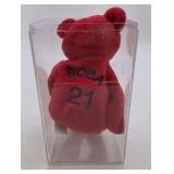 Lot of 9 Bamm Beano’s Baseball Player Plush Bears in Display Boxes – Griffey, Ripken Jr, Sosa, Jones & More