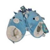 Squishmallows Plush Slippers Tatiana The Blue Dragon (Kids Size 2-3) NWT