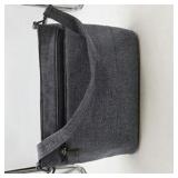 Lug Samba Shoulder Bag RFID Protected Multi Pocket Travel Purse Heather Gray
