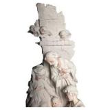 G. Armani Nativity Figurine Holy Family Angels on Wood Base – Florence Italy