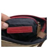 Tommy Hilfiger LogCross Body Purse Shoulder Bag  Brown/Tan Zippered Handbag