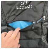 Zoom Day Tripper Laptop Backpack Black And Blue 15"laptop Pocket